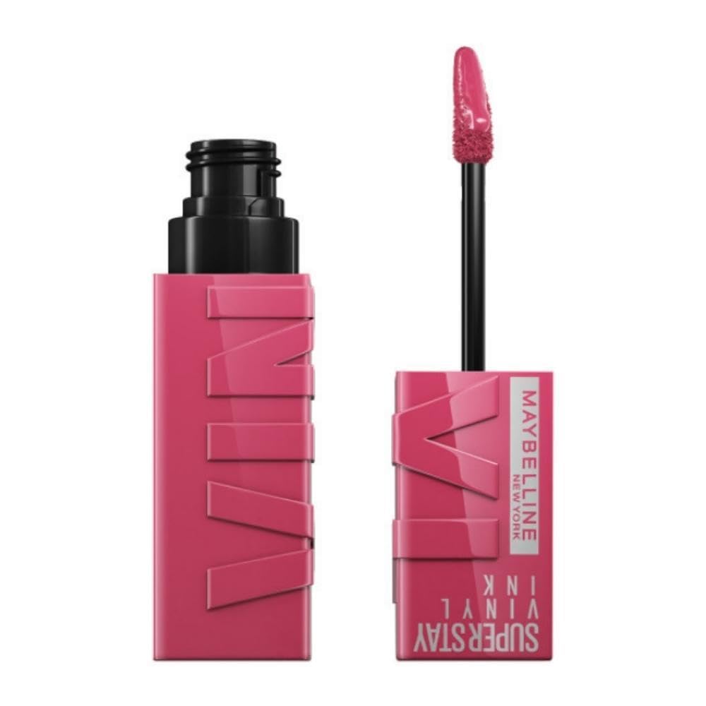 Maybelline New York Lip Colour, Smudge-free, Long Lasting up to 16h, Liquid Lipstick, Shine Finish, SuperStay Vinyl Ink, 20 Coy