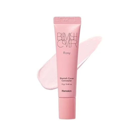 Hanskin Blemish Cover Rosy Pink Tone Full Coverage Concealer for Dull Skin & Dark Spots 12g Korean Color Corrector