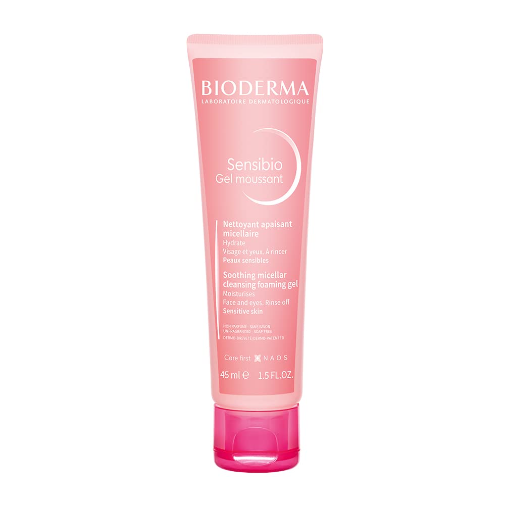Bioderma Sensibio Gentle Soothing Micellar Cleansing Foaming Gel For Sensitive Skin - 45ml