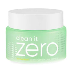 BANILA CO Clean it Zero Pore Clarifying Cleansing Balm Korean Makeup Remover, Facial Cleanser Wash for Oily and Acne Prone Skin Vegan Made with AHA-PHA & Tea Tree Extract