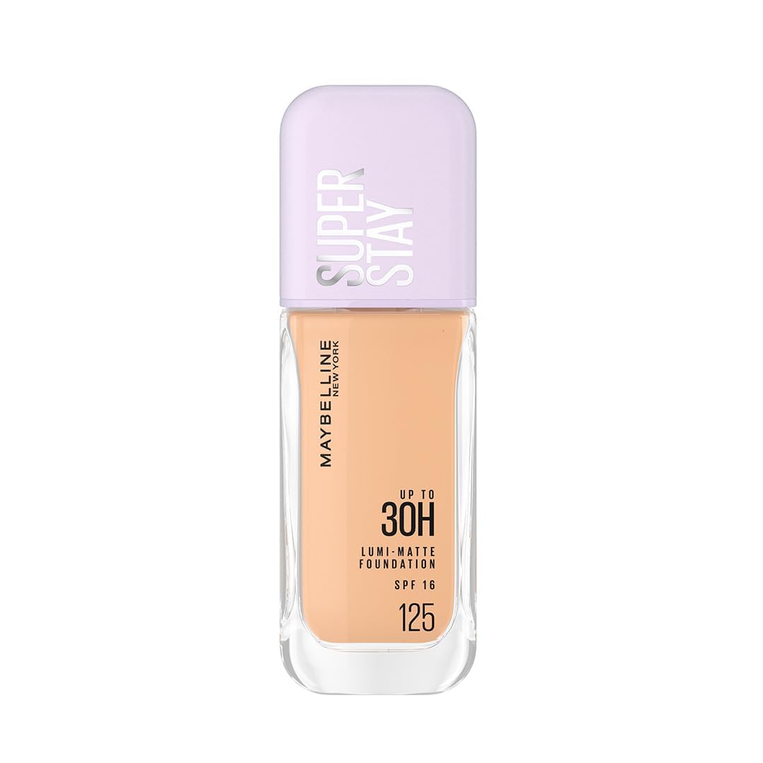 Maybelline New York All Skin Full Coverage Super Stay Lumi-Matte Liquid Foundation 30H Longwear - 125 (35ml)