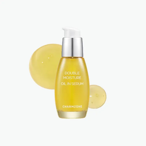 CHARMZONE Double Moisture Oil in Serum for Dry Sensitive Skin Soothing Moisturizing Elasticity Protection for All Skin Type (30ml/1.01 fl.oz)