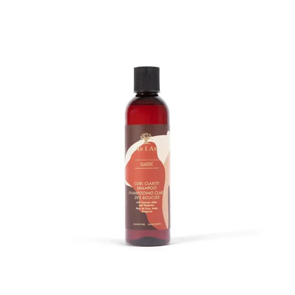 As I Am Curl Clarity Shampoo 8 ounce with Coconut, Amla & Tangerine Gently Cleanses Curly Hair Sulphate Free Parabens Free Phthalate Free
