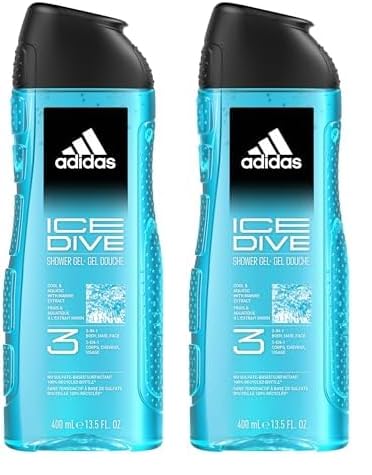 Adidas Ice Dive Shower Gel 400ml (Pack of 2)