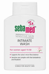 SEBAMED Feminine Intimate Wash pH 3.8 For Microflora Balance With Aloe Vera Mild Organic Based Daily Vaginal Wash Feminie Hygiene 6.8 Fluid Ounces (200 mL)