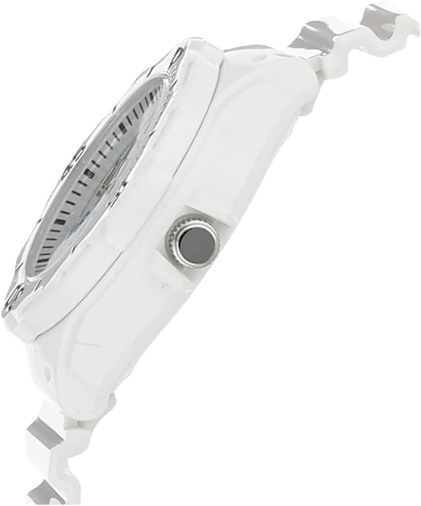 Casio Womens Quartz Watch, Analog Display and Resin Strap White/Blue