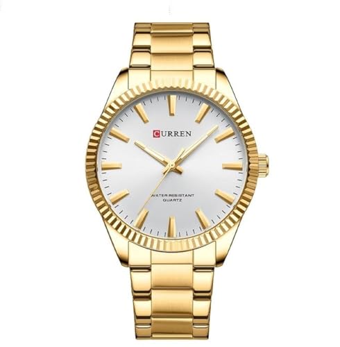 CURREN 8425 Fashion Design Stainless Steel Quartz Watches Casual Business Wrist Watches for Men Luminous Hands Clock