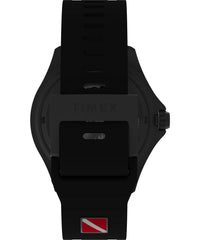Timex Tiburón Men's Automatic Analogue Bracelet Watch with Rubber Strap - Black