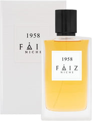 Faiz Niche Collection 1958 Eau De Parfum Amber Woody Fragrance Perfume for Men and Women 80ML