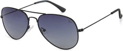 VINCENT CHASE EYEWEAR By Lenskart | Black Dual Tone Full Rim Pilot | VINTAGE | Branded Latest and Stylish Sunglasses | Polarized and 100% UV Protected (UV 400) | Men & Women | Large | VC 5158/P