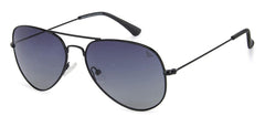 VINCENT CHASE EYEWEAR By Lenskart | Black Dual Tone Full Rim Pilot | VINTAGE | Branded Latest and Stylish Sunglasses | Polarized and 100% UV Protected (UV 400) | Men & Women | Large | VC 5158/P