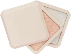 Highlighter Powder Double layer Face Bronzer Shadow Shimmer Powder Cheek Matte finish Blush Makeup Tool 12g Style 2
