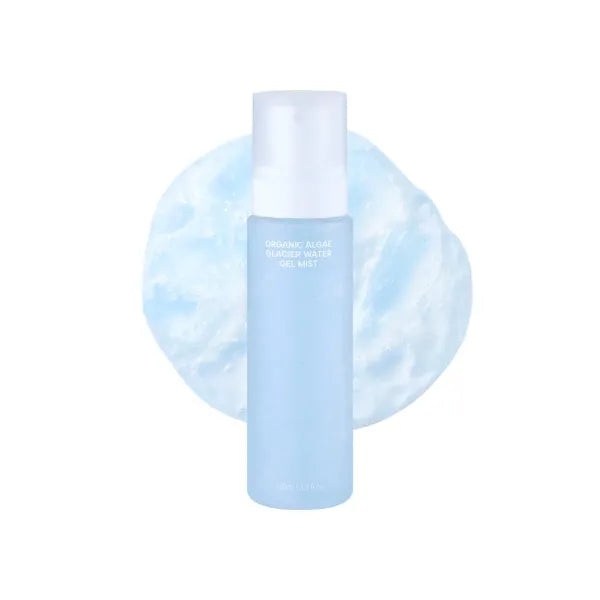 Whamisa Organic Algae Glacier Water Gel Mist, Fermented Postbiotic Formula for Silky Smooth Skin, Spray Gel for Dry Skin, Deep Hydration, Cooling, Soothing, Korean Skin Care (100ml)