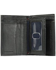 Tommy Hilfiger Men'S Premium Leather Credit Card Wallet Trifold Black