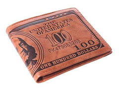 US Dollars Leather Men Wallet