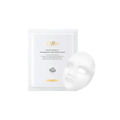 d'alba Piedmont Italian White Truffle Nourishing Mask 5pcs, Vegan Skincare, Nourishing Sheet Mask for Dry and Tired Skin, Deep Hydration, Korean Skin Care