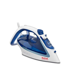TEFAL Steam Iron | Easygliss Durilium Airglide Soleplate Iron Steamer | 2400 W | 270 ml | Blue/White | FV5715M0