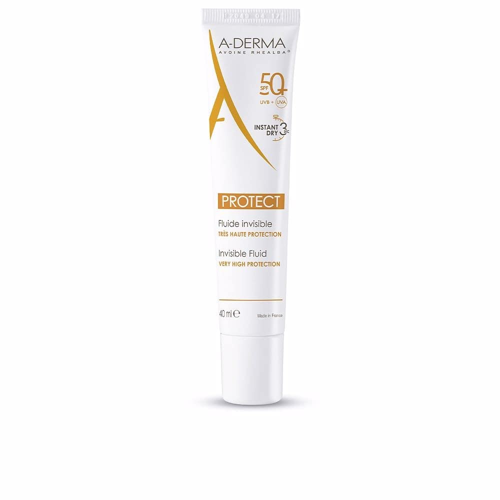 A-Derma Very High Protection Fluid Spf50+ For Normal To Combination Fragile Skin - 40Ml