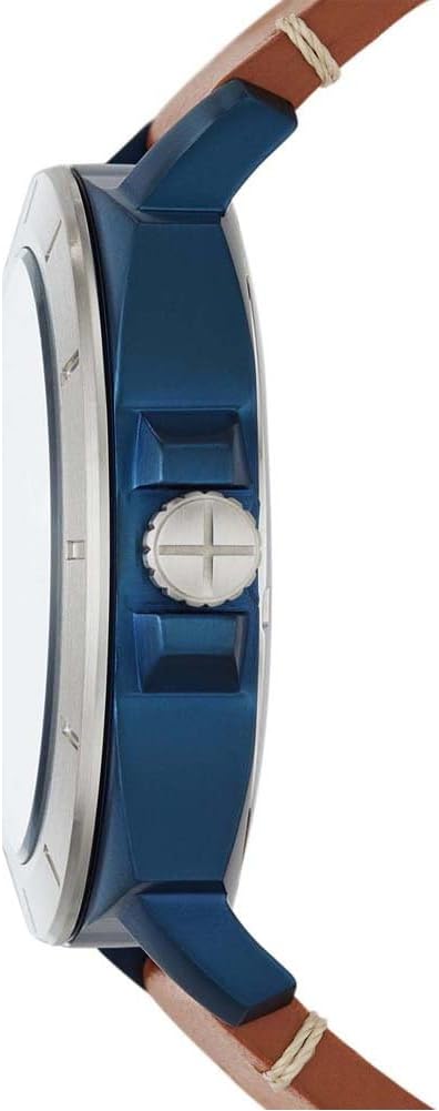 Fossil Mens Privateer Sport Stainless Steel Watch Bq2427, Blue