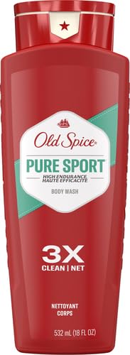Old Spice Men's Pure Sport Scent Body Wash by High Endurance Lemon Scent, 18 oz.