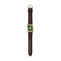 Fossil ME3271 Carraway Automatic Analogue Wrist Watch for Men, 30 mm Case Size, Gold/Brown