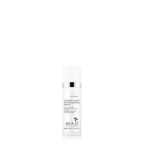 M.A.D Skincare Anti-Aging Saturday Night Transformation Primer W/Ceramide Complex, 1 Fl Oz
