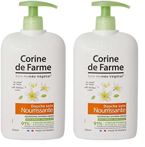 Corine de Farme Monoi Shower Cream - 750 ml (Pack of 2)