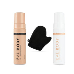 BALIBODY Ultra Dark Self Tanning Mousse 200ml Plus Balibody Self Tan Remover and Mitt Glove Free
