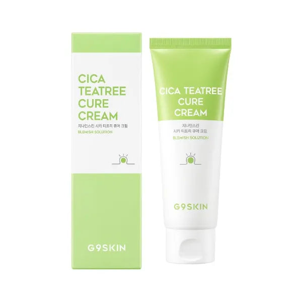 G9SKIN Korean Cica Tea Tree Face Cream for Oily Sensitive Skin, 2.70fl.oz
