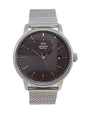 Orient Automatic Brown Dial Stainless Steel Watch Ra-Ac0E05N00C, Brown, bracelet