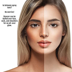 Best Organic 100% Natural Vegan Matte Bronzer Makeup, Made in USA, Pressed Bronzer Powder by , Touch of Sun
