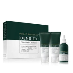 Philip Kingsley | Density Discovery Collection | Full Size Scalp Drops, Thickening Shampoo & Conditioner | Hair Thinning & Scalp Care Regime | Strengthen & Volumise | 85ml, 75ml, 75ml