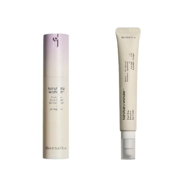 Haruharu Wonder Night Knight Retinol Serum and Bakuchiol Eye Cream Bundle