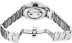 Orient Men's "Helios' Stainless Steel Japanese-Automatic/Hand Winding Open-Heart Display