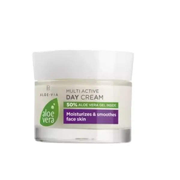 LR Health & Beauty Aloe Via Aloe Vera Multi Active Day Face Cream Hydrating Smoothing Daily Moisturizer for Women & Men Aloe Vera Day Cream for Soft Skin 50 ml
