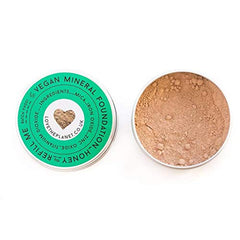Love the Planet Vegan Mineral Foundation Shade Honey in Refill Pouch