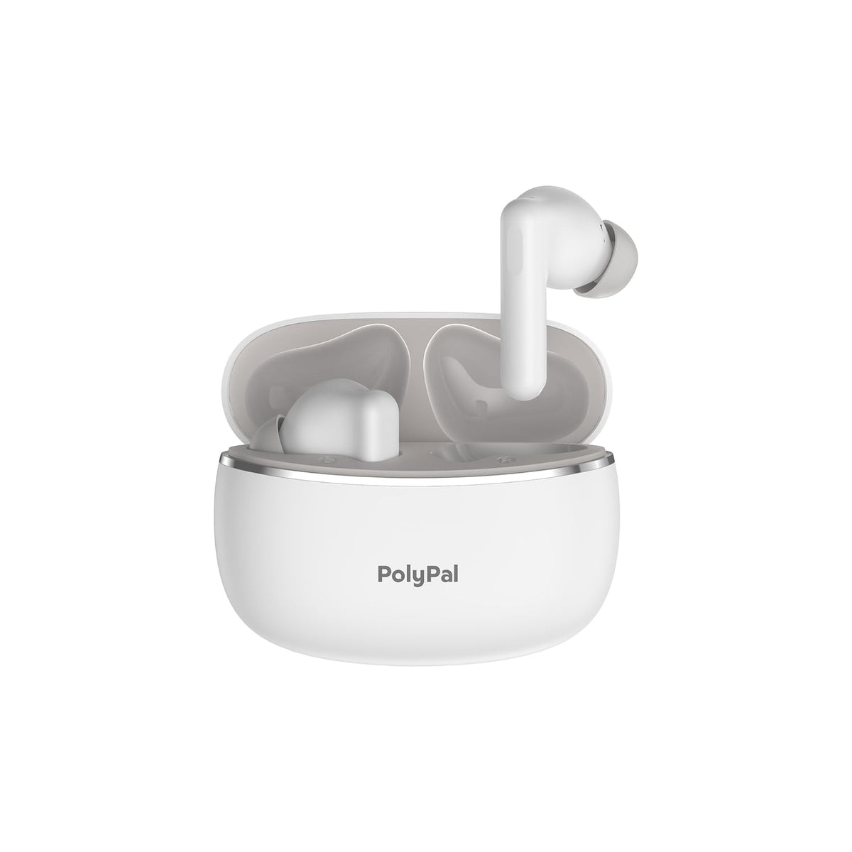 Timekettle Polypal P1 AI Translation Earbuds for Real-Time Speech & Video, Support 138 Languages, Smart Noise Reduction, 7 Versatile Translation Modes, Fit for All-Day Wear, iOS & Android Compatible