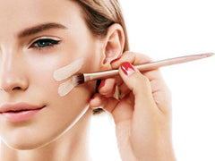 Me Matte-Pore-less Liquid Tube Foundation Natural+BRIGHT GLOW GREEN TEA COMPACT POWDER TWO WAY CAKE-band (Pack of 9)