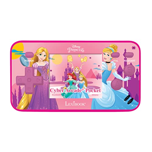 Disney Lexibook Pocket Arcade Handheld Game Console, 150 Games, LCD Screen, Battery Operated, Pink