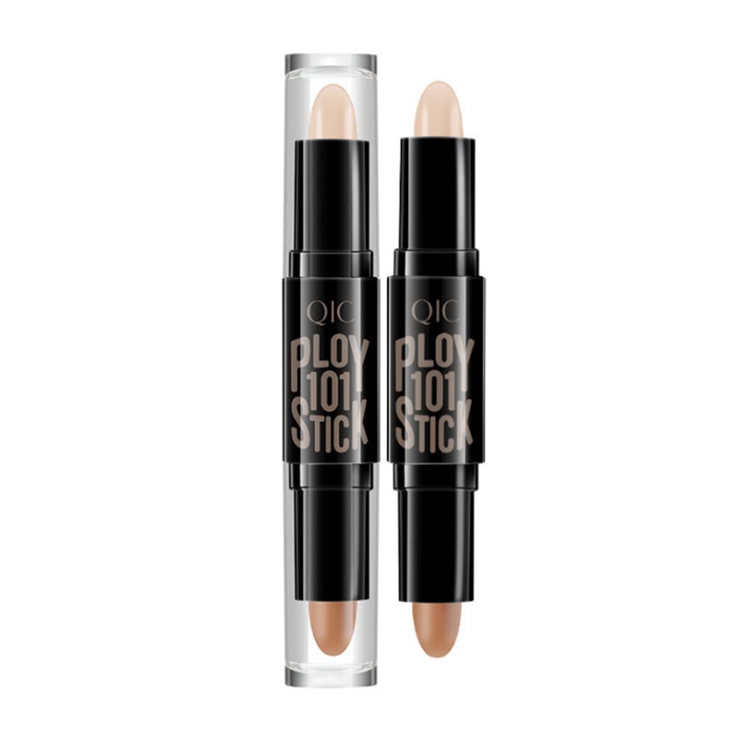 Double-Ended Wonder Contouring Pen Bronzer and Highlighter Stick Facial Makeup Contour Concealer Cosmetic for 3D Makeup Effect(2#)1pc