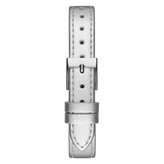 GUESS Women's 28mm Watch - Silver Strap Silver Dial Silver Tone Case