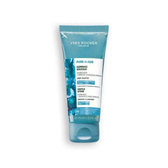 Yves Rocher Pure Algue Smoothing Moisturizing Gentle Face Scrub Exfoliating Facial Cleanser Organic Microalgae Bamboo Microgranules Radiant Smooth Healthy Skin 75 ml/2.5 fl.oz