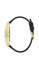 GUESS Men's 44mm Watch - Black Strap Black Dial Black Case
