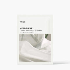 ANUA - Heartleaf Cream Mask Night Solution Pack (Set of 10) | soothing, anti-acne, moisturizing, hydrating, sensitive skin, barrier strengthening