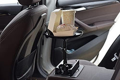 Cup Holder Tray for Car - Enjoy Your Meal and Stay Organized - Adjustable Car Tray Table with Surface, Phone Slot, and 360° Swivel Arm - Car Food Table for Cup Holders Wide (Long)