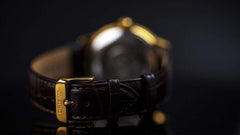 Orient Men's "Bambino Small Seconds" Japanese-Automatic Watch with Leather Strap, 21 mm