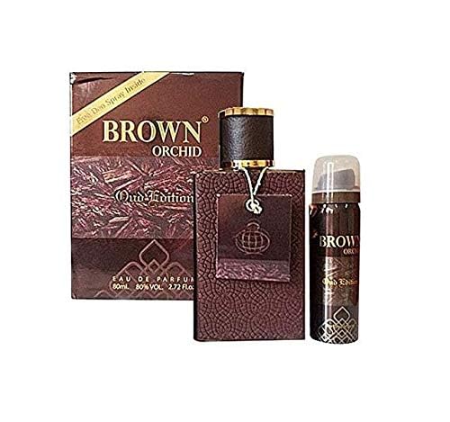 Brown Orchid Oud Edition with deo edp spray 80ml is a luxurious and sensual fragrance
