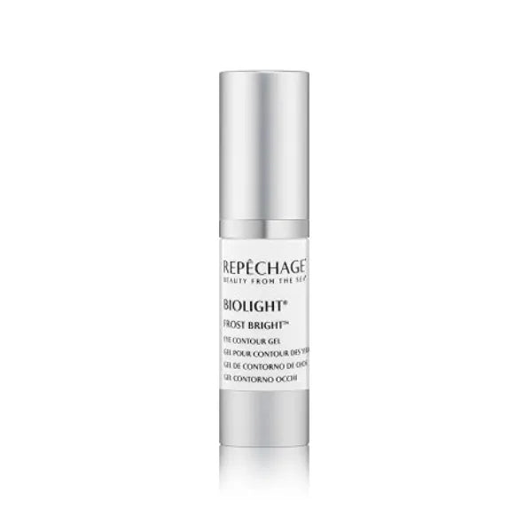 Repêchage Biolight Frost Bright Eye Contour Gel Cooling Eye Gel with Caffeine, Cucumber Oil, Licorice Root, Peptides Helps Reduce Appearance of Puffiness, Fine Lines & Crow's Feet