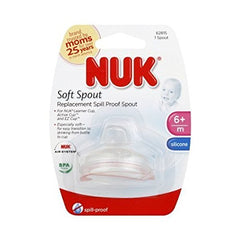 Nuk Replacement Spouts Clear Silicone - 9 Pack