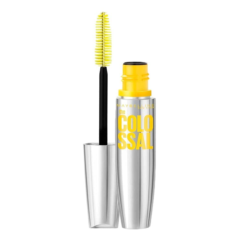 Maybelline New York Volum' express the colossal washable mascara, volumizing, Platinum Black, 0.31 Fluid Ounce